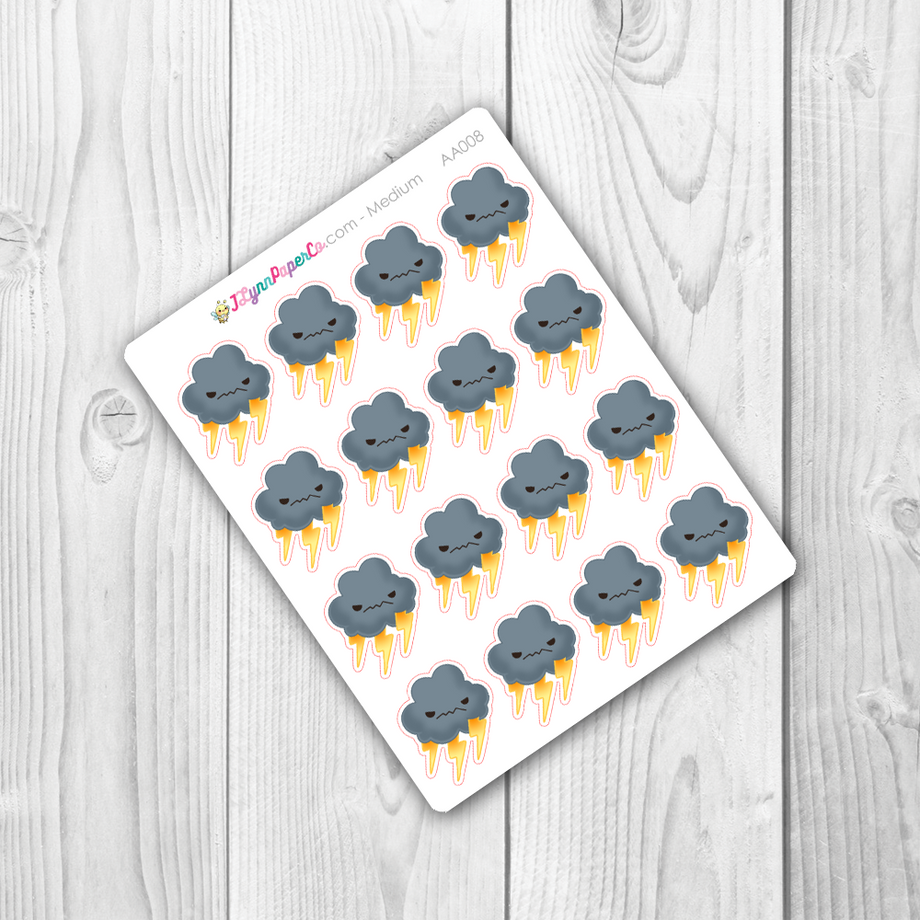 Looking Cute Planner Stickers - Stormy & Cloudy Bunnies - [919] – Sweet  Ava's Paper